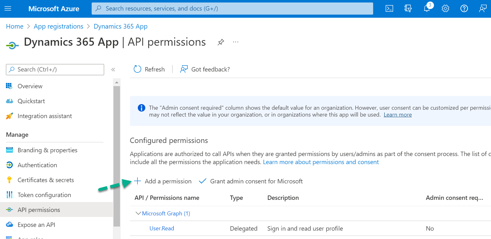 Register an App in Azure Active Directory for Dynamics 365 CE Online